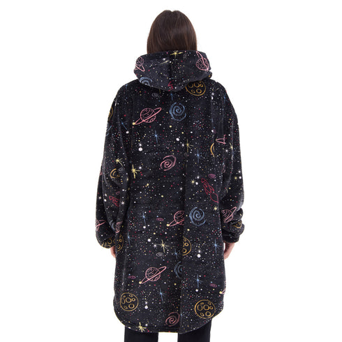 Snuggs Blanket Hoodie Black Space